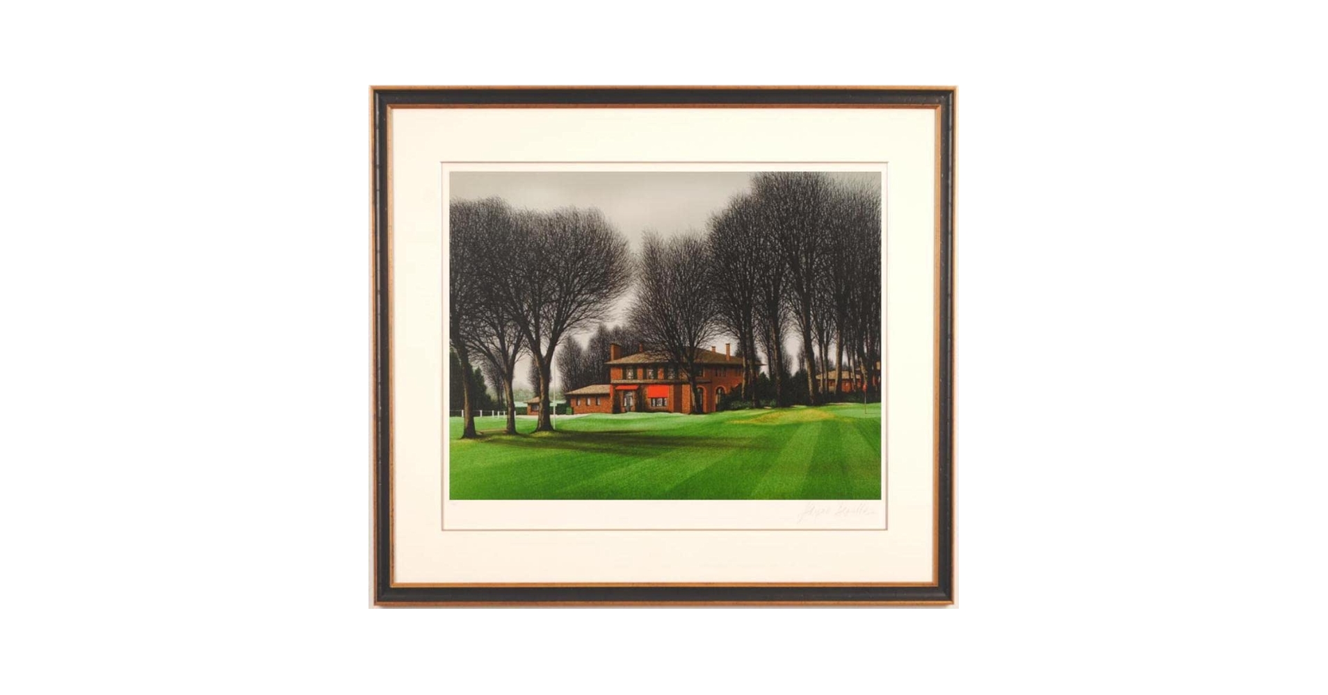 ロ*ー様 ジャック・デペルト　リトグラフ「シャンタコ ゴルフクラブ　No2」サイ ロ*ー様 ジャック・デペルト リトグラフ「シャンタコ ゴルフ